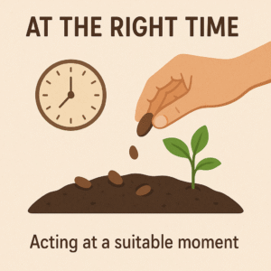 At the right time
