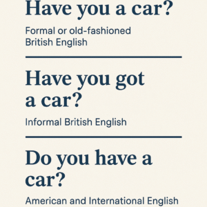 Have you a car