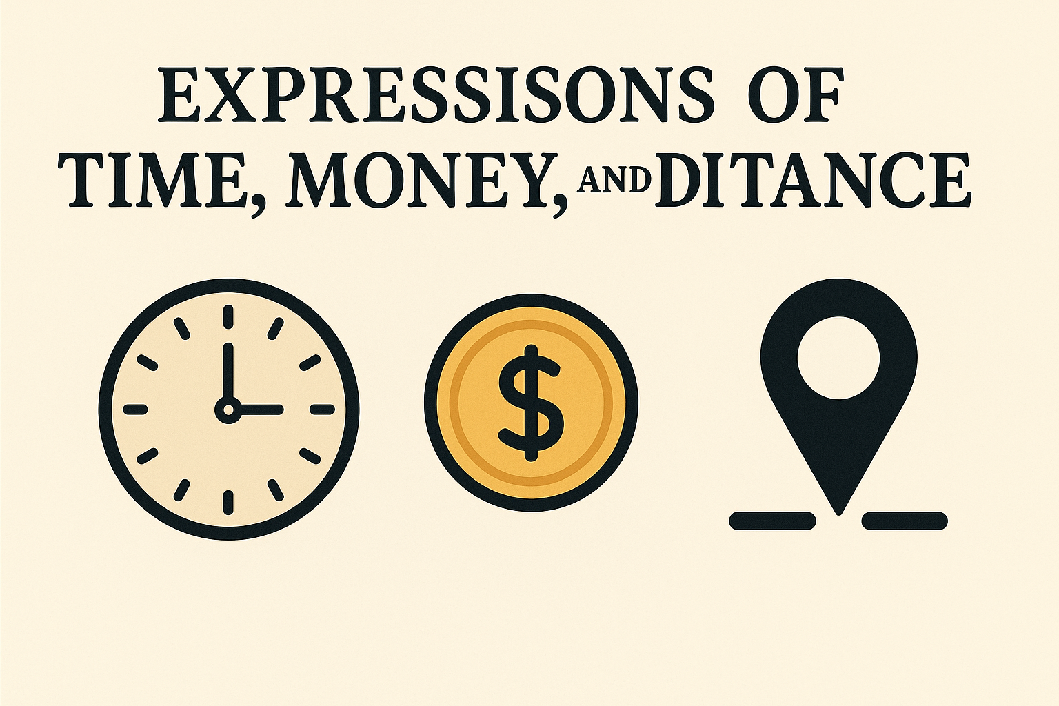 Gramma Puzzle Solved (36): Expressions of Time Money and Distance