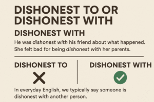 Dishonest to or Dishonest With