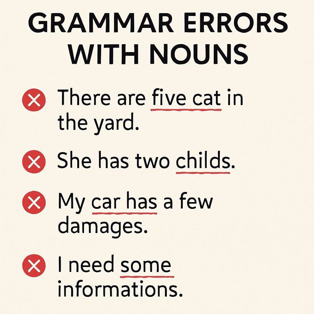 Grammar Errors with Nouns