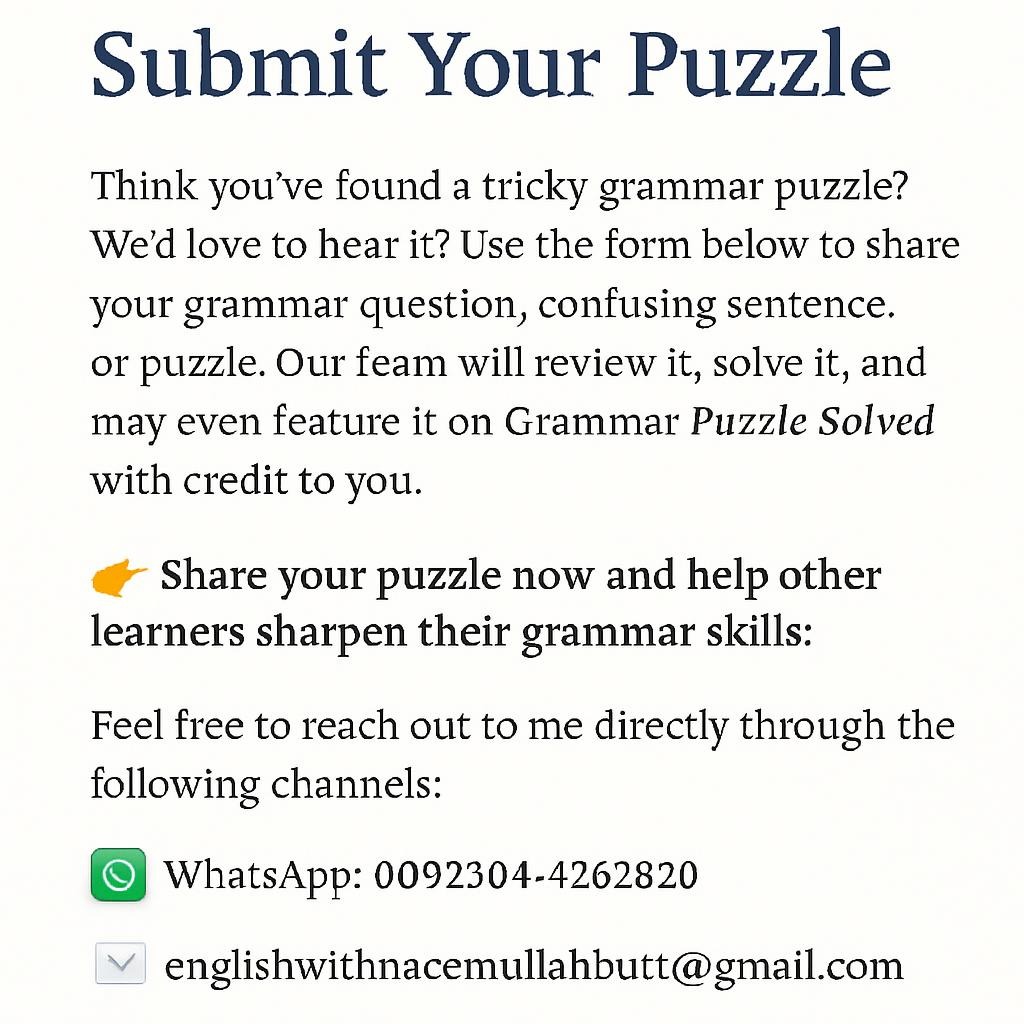 Submit Your Puzzle