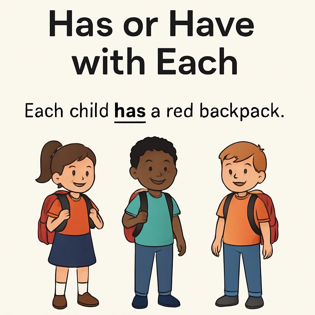 Has or Have with Each